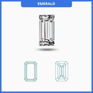 0.70CT J-K/VS2-SI1 Emerald Cut Diamond MDL#D9287-2