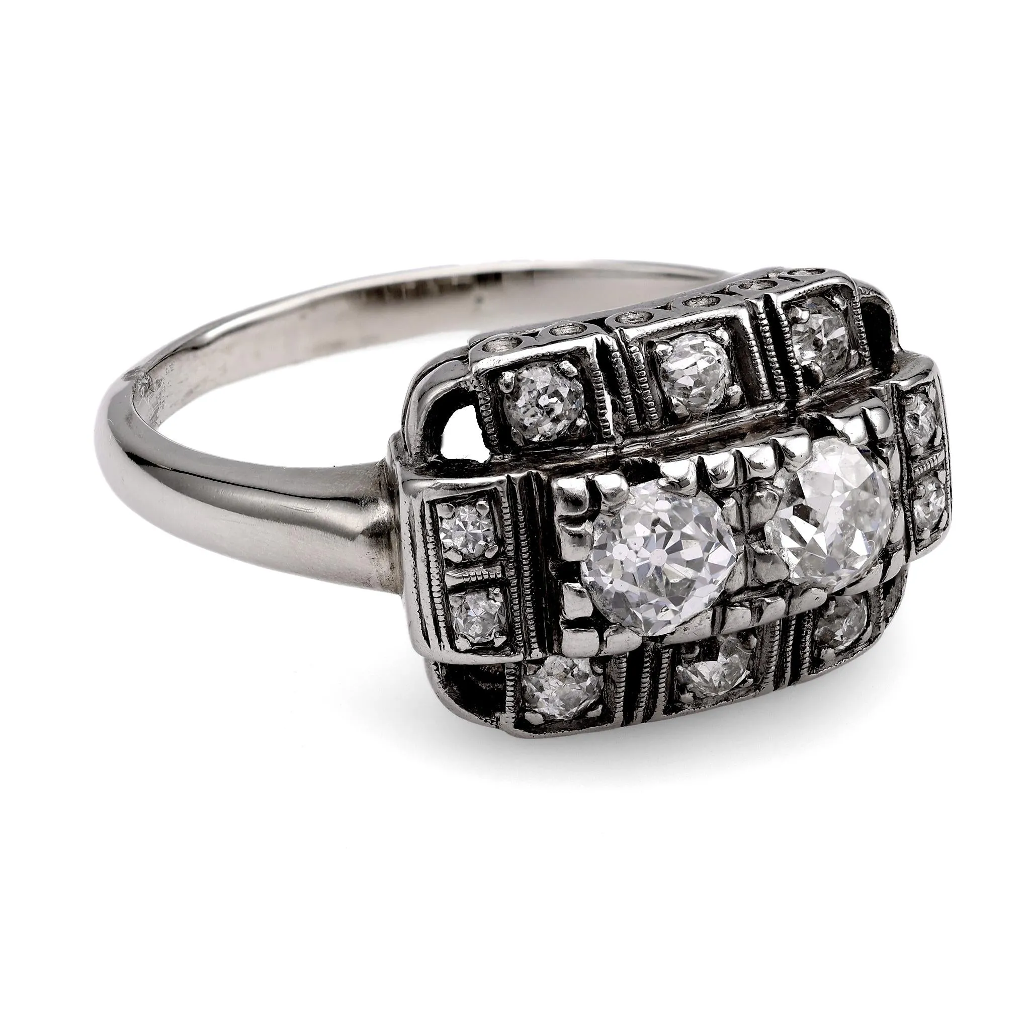 14k White Gold Diamond Ring