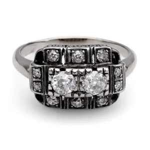 14k White Gold Diamond Ring