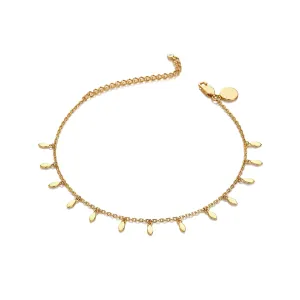 18ct Gold HD X TG Leaf Droplet Bracelet DL687