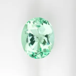 2 CARAT EMERALD LOOSE STONE OVAL SHAPE CUT NATURAL LOOSE GEMSTONE PASTEL GREEN