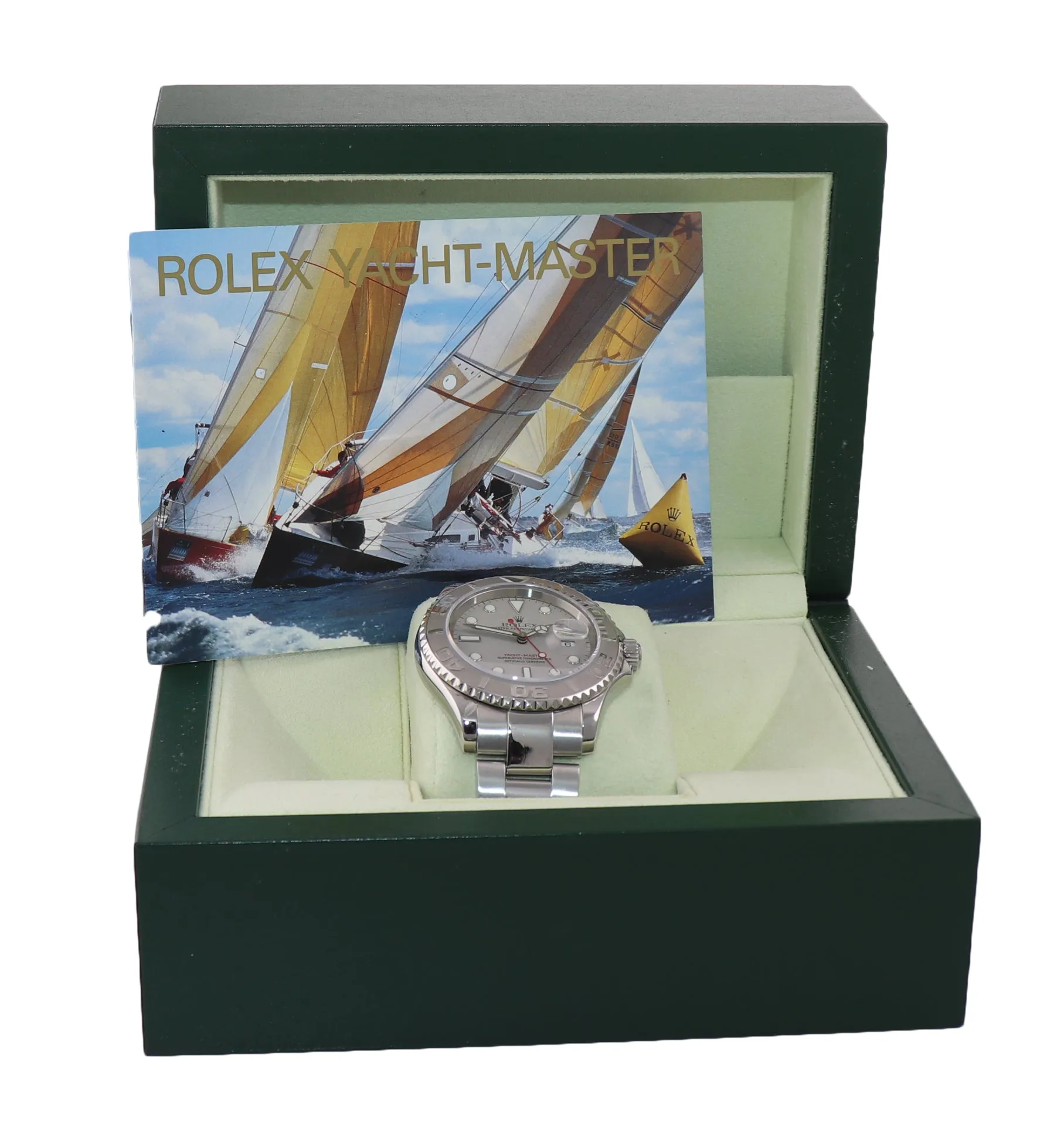 2005 MINT Rolex Yacht-Master 16622 Steel Platinum Bezel Oyster 40mm Watch Box