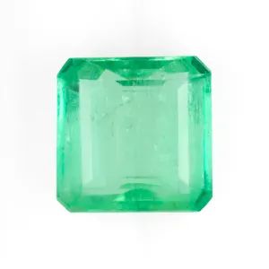 3.60ct NATURAL EMERALD 7.8x7.5mm EMERALD SHAPE CUT LOOSE GEMSTONE NATURAL 3.5ct