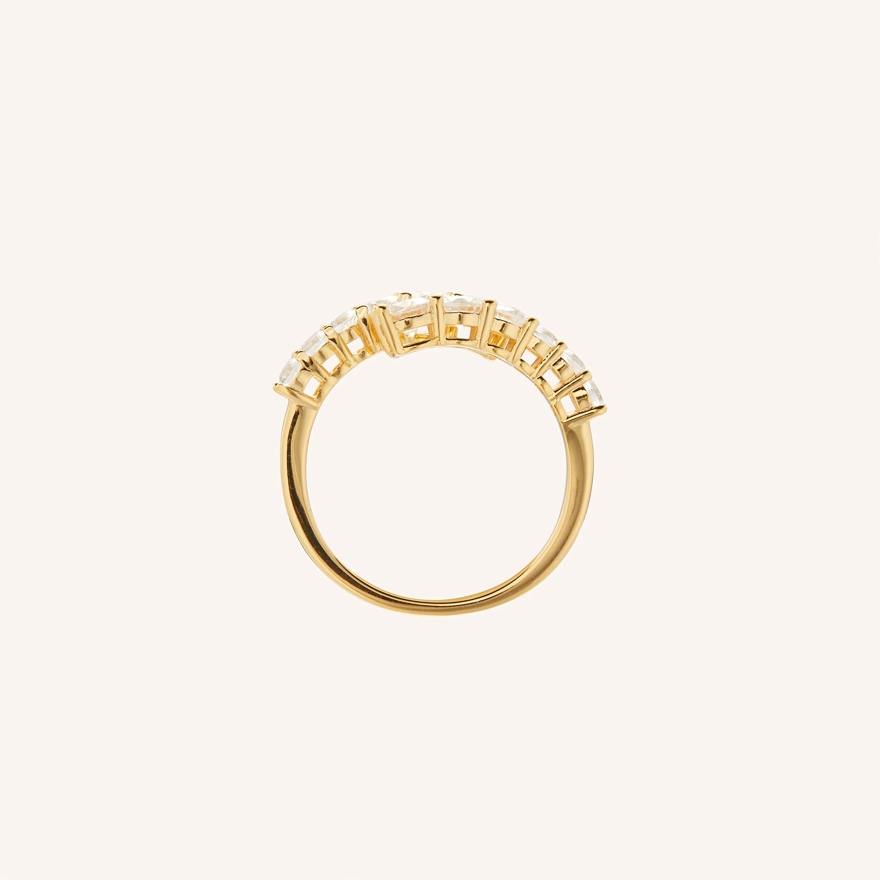 Adelaide Crystal Gold Vermeil Ring