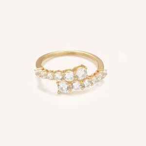 Adelaide Crystal Gold Vermeil Ring