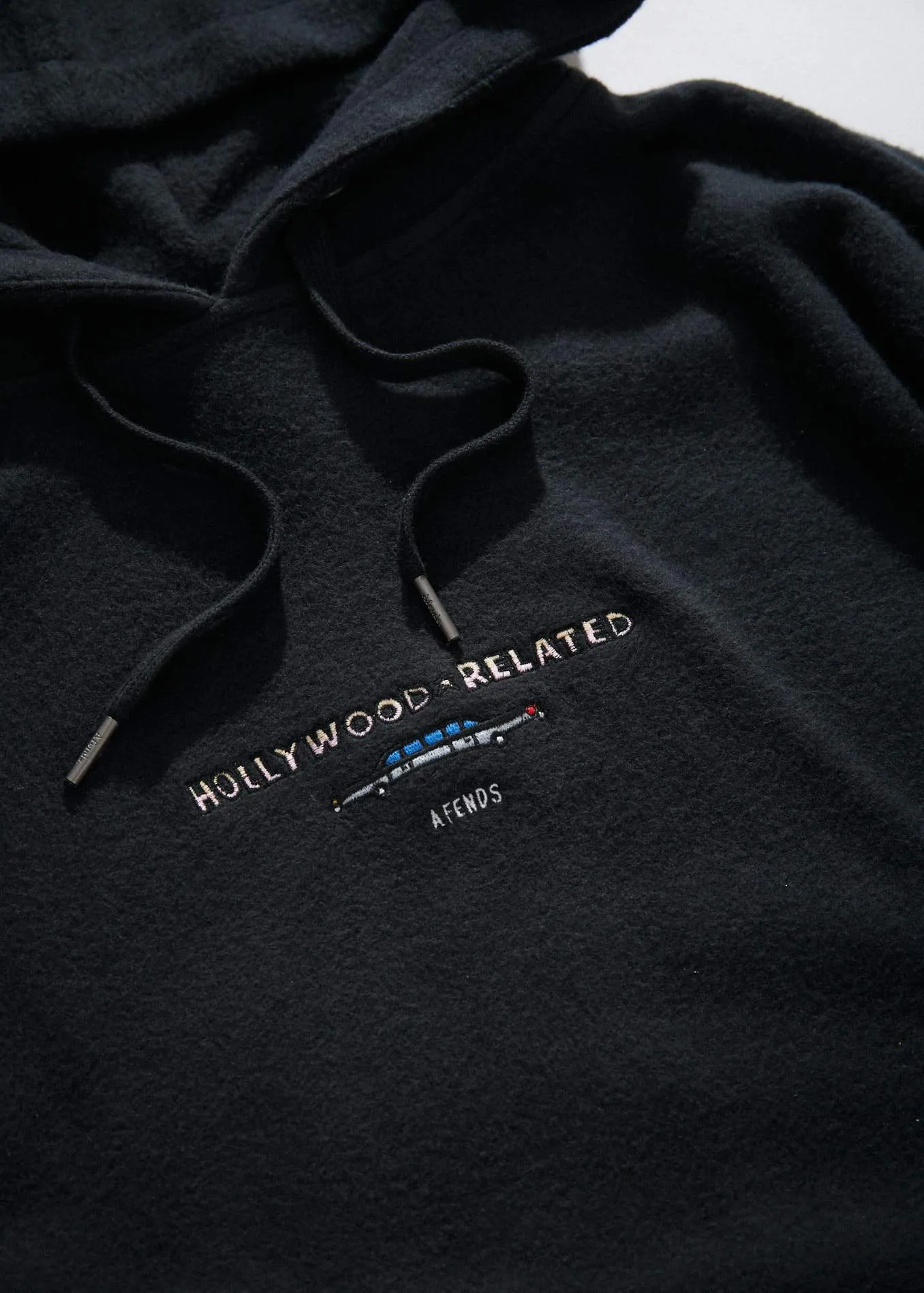 Afends Mens Hollywood Related - Pull On Hood - Black