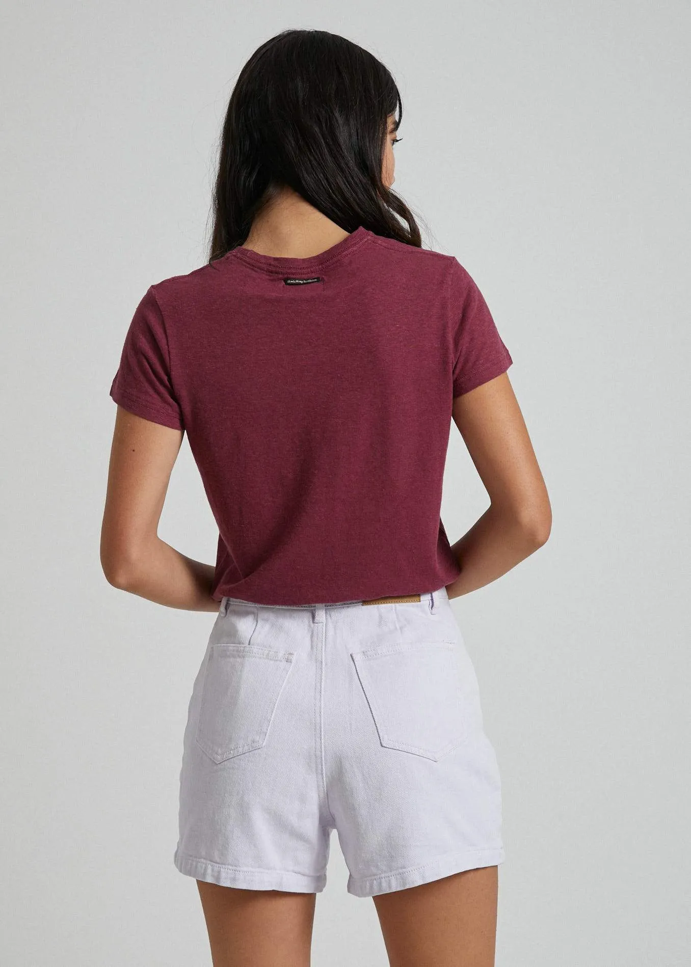 Afends Womens Hemp Basics - Standard Fit Tee - Port