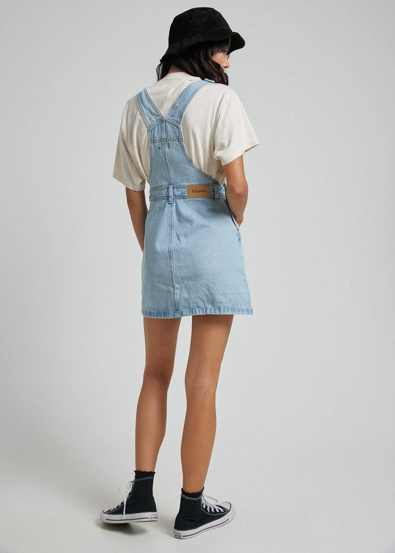 Afends Womens Olivia - Overall Dress - Stone Bleach