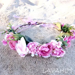 Angelic Pink Flower Crown