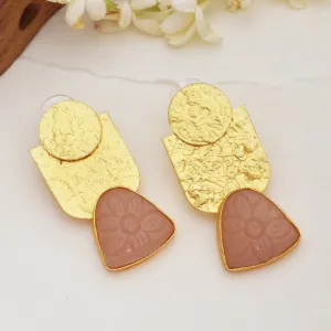 Avantika Matte Gold Studs