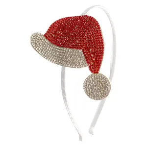 Bari Lynn Swarovski Crystal Santa Hat Headband