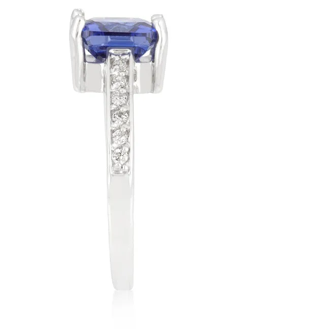 Barrie Tanzanite Princess Cut Solitaire Ring | 2.3ct