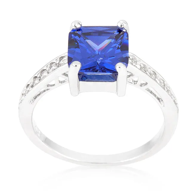 Barrie Tanzanite Princess Cut Solitaire Ring | 2.3ct