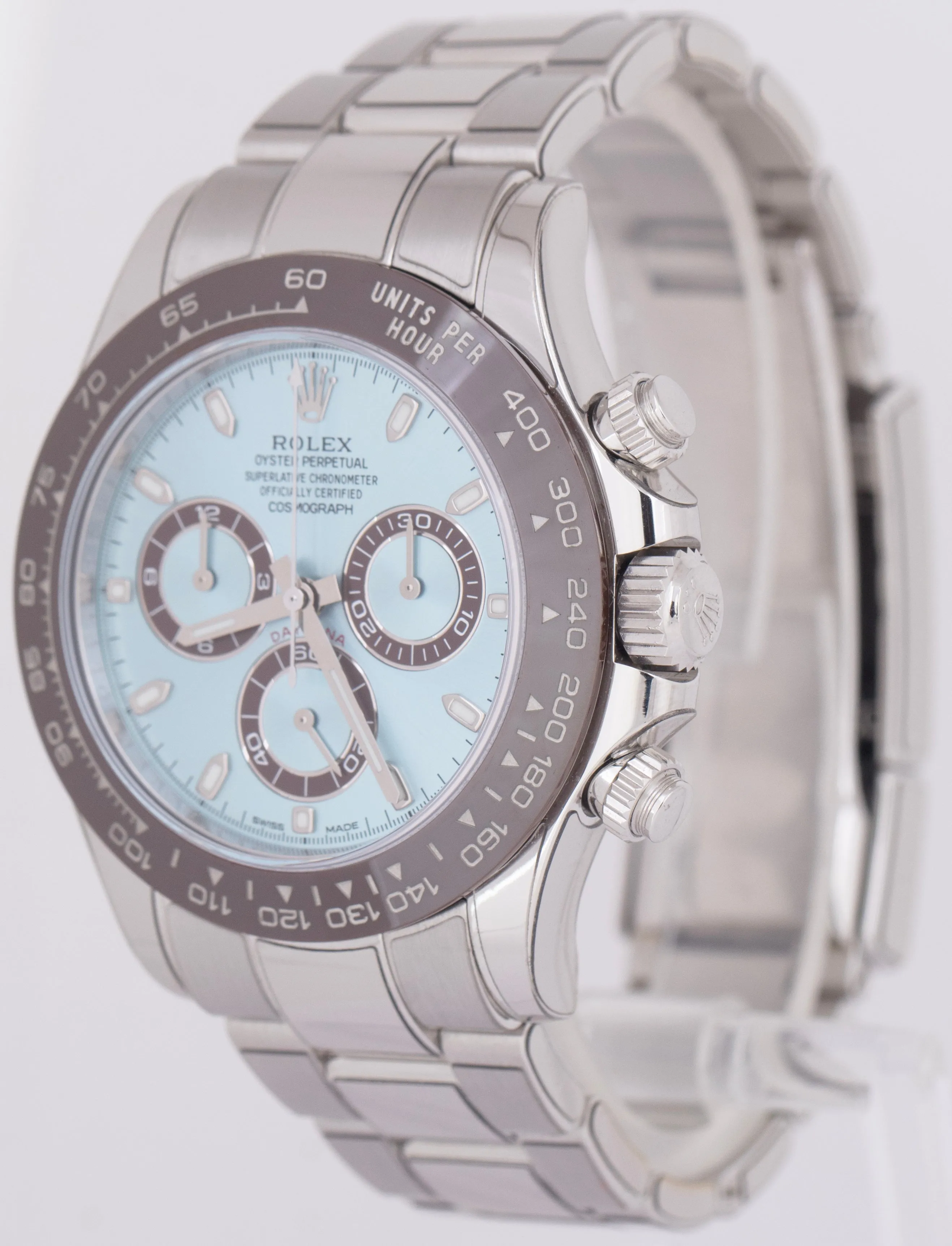 BRAND NEW PAPERS Rolex Daytona GLACIER ICE BLUE 40mm 950 Platinum 116506 BOX