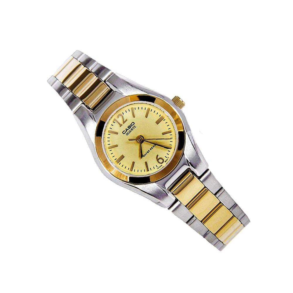 Casio LTP-1253SG-9A Two Tone Stainless Steel Watch for Women