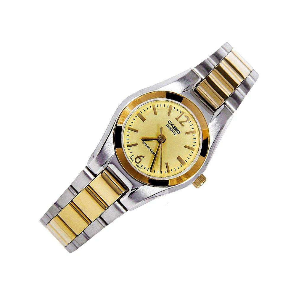 Casio LTP-1253SG-9A Two Tone Stainless Steel Watch for Women