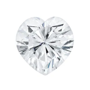 Charles and Colvard Heart Shaped Forever One Moissanite