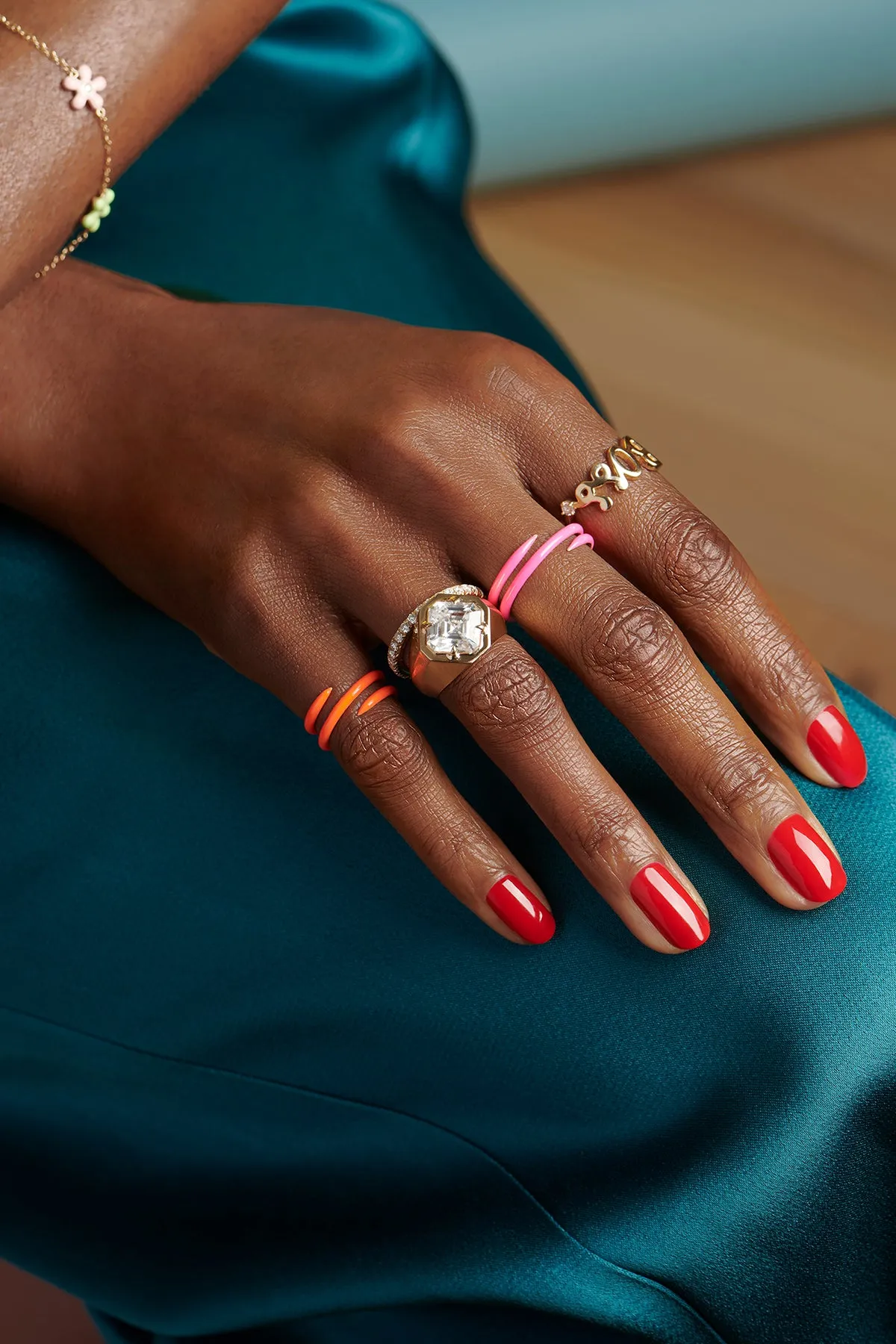 Coil Enamel Ring