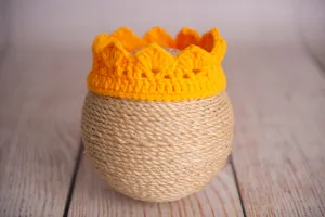 Crochet Crown - Orange