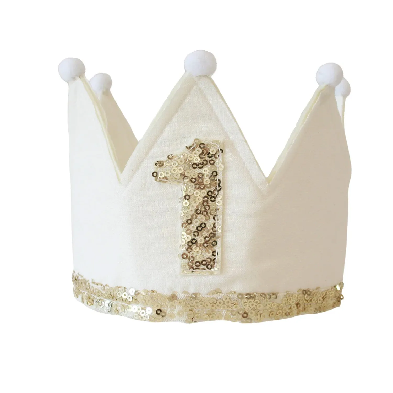 Crown 1st Birthday Ivory