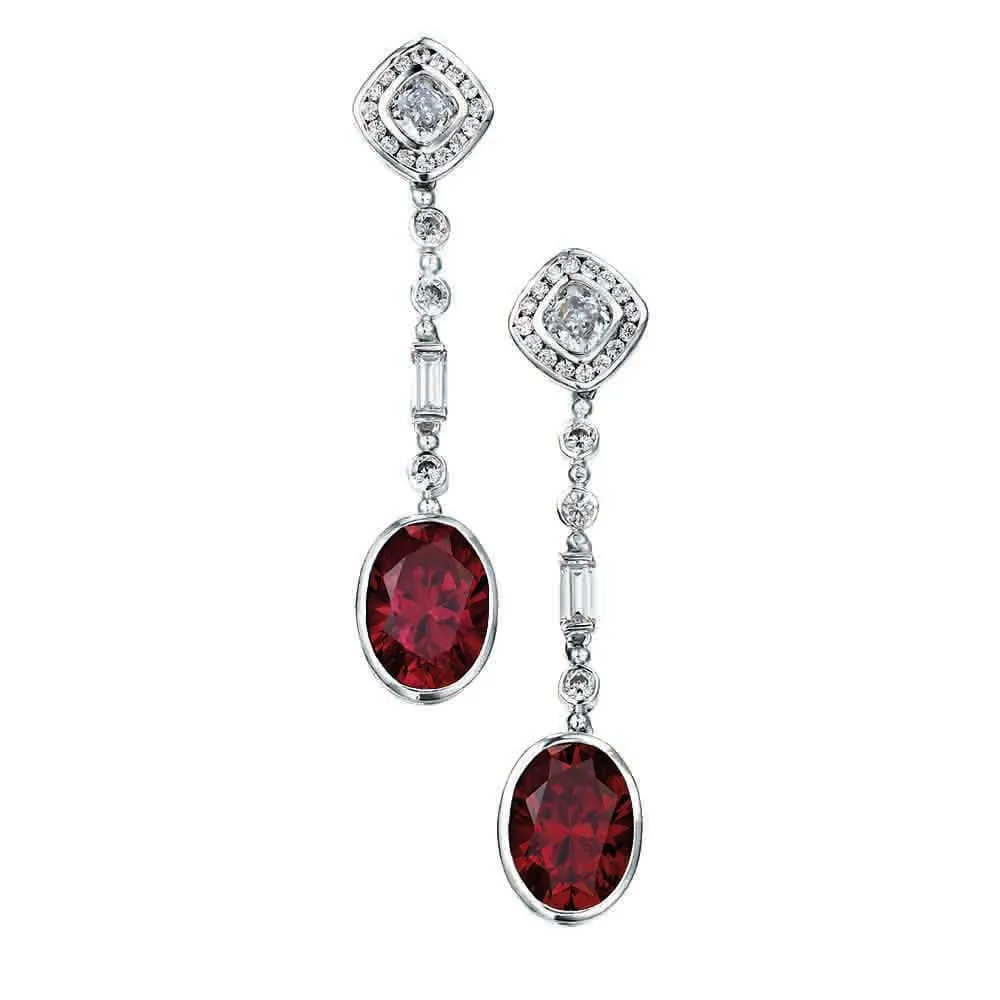 Decadent Drop Tru-Ruby Earrings