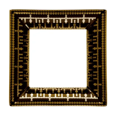 Decorative Trays Medium Black Gold Tiara Tray