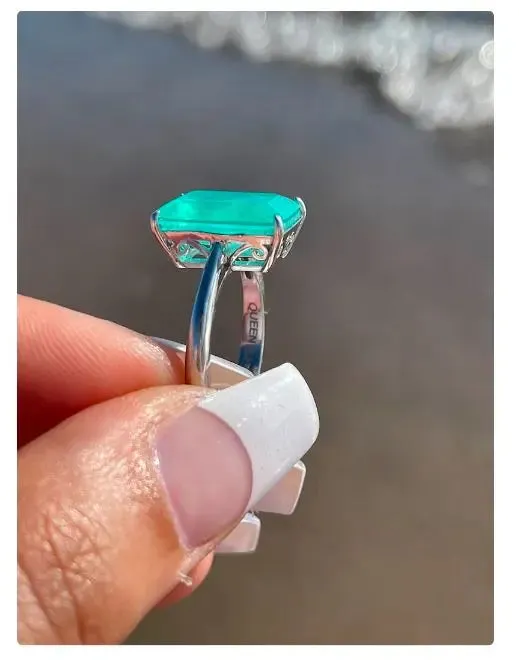 Genuine Colombian Emerald Ring