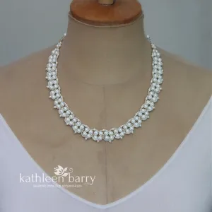 Geraldine pearl necklace - assorted color and finish options available