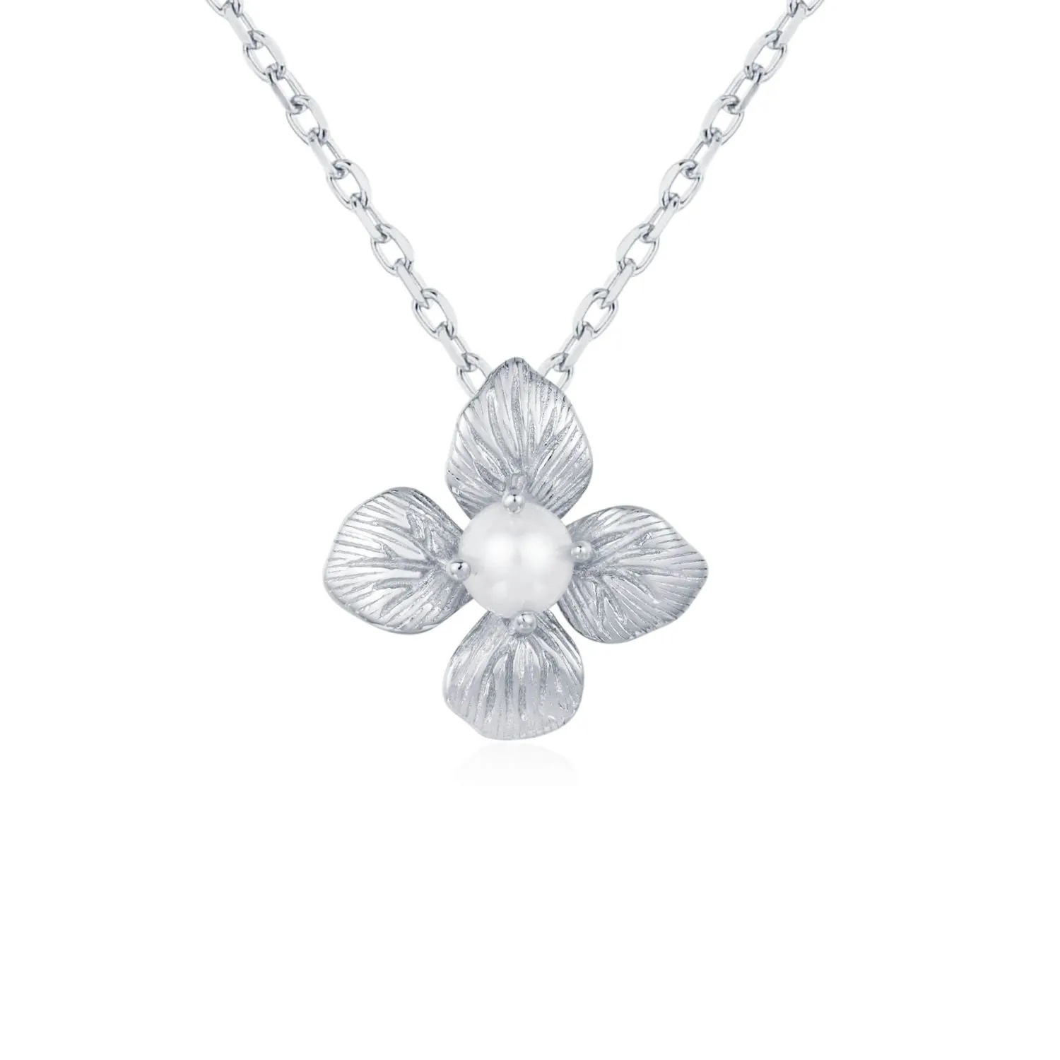 Gossamer Petal Pearl Necklace