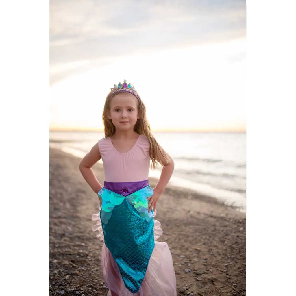 Great Pretenders Mermaid Glimmer Skirt with Headband