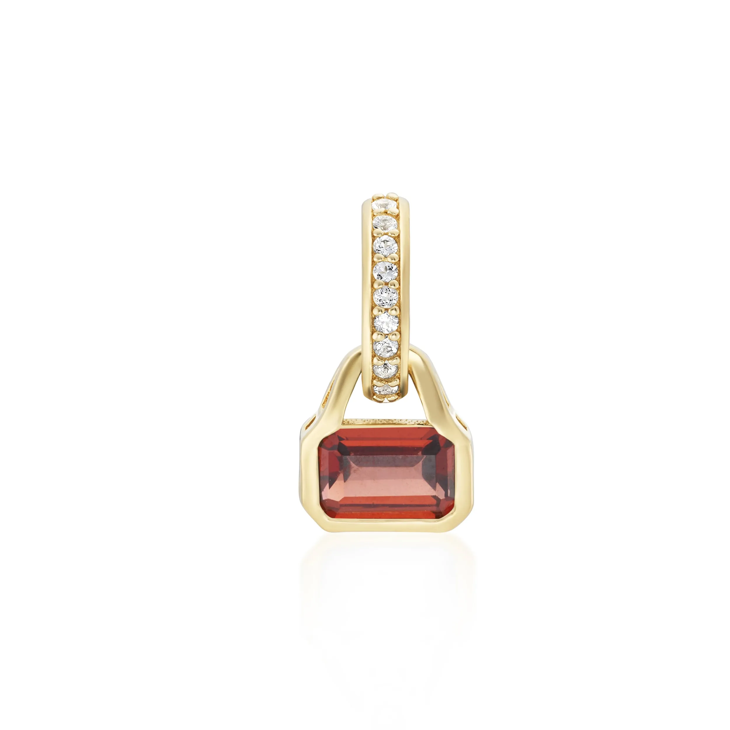 January: Garnet Charm