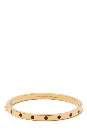 Kate Spade Set In Stone Hinged Ruby Bangle Bracelet