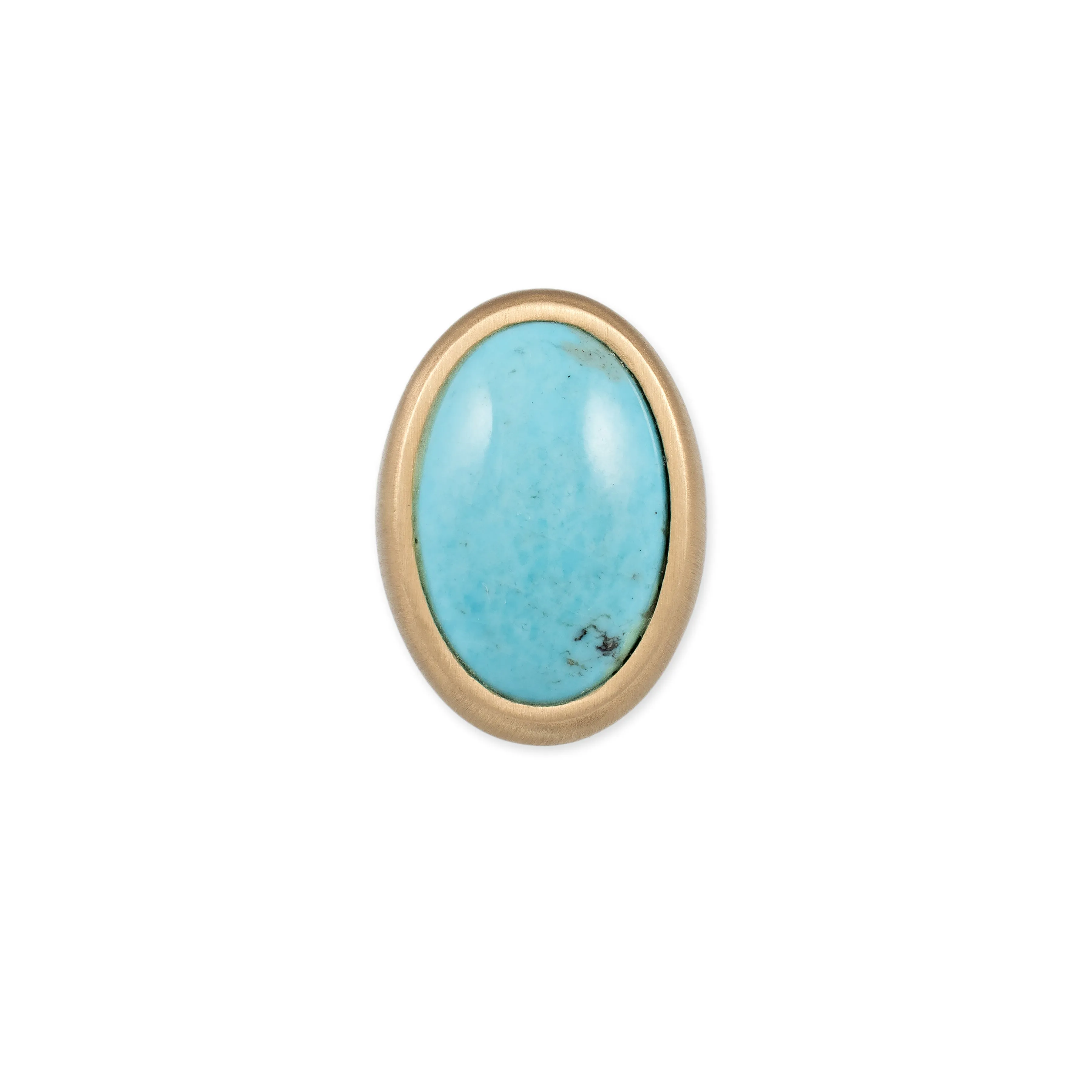 LARGE SMOOTH OVAL TURQUOISE RING