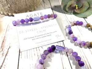 Lavender Crystal Diffuser Bracelet