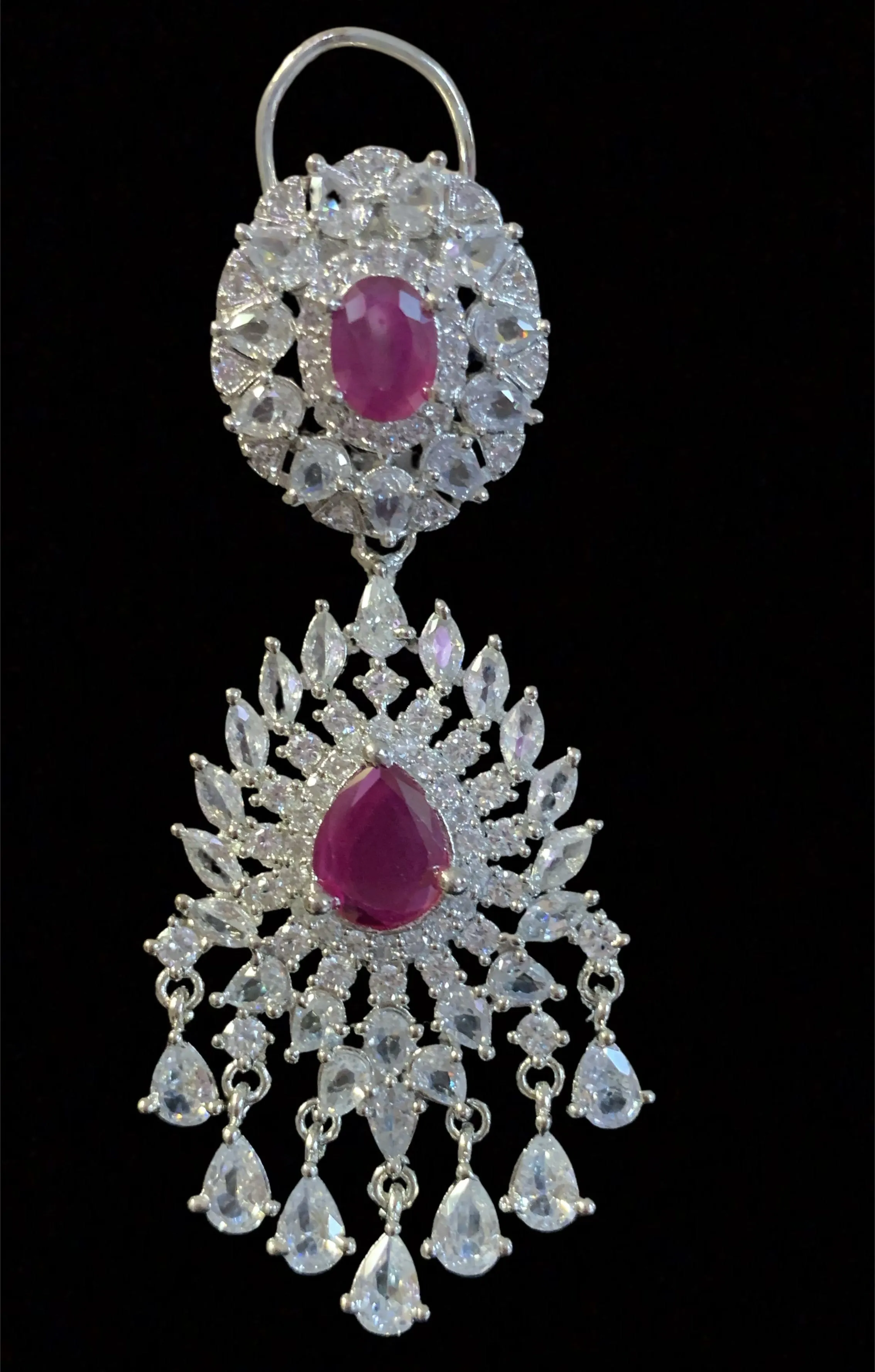 Manahil earrings -  Ruby DER7( Ships in 4 WEEKS  )