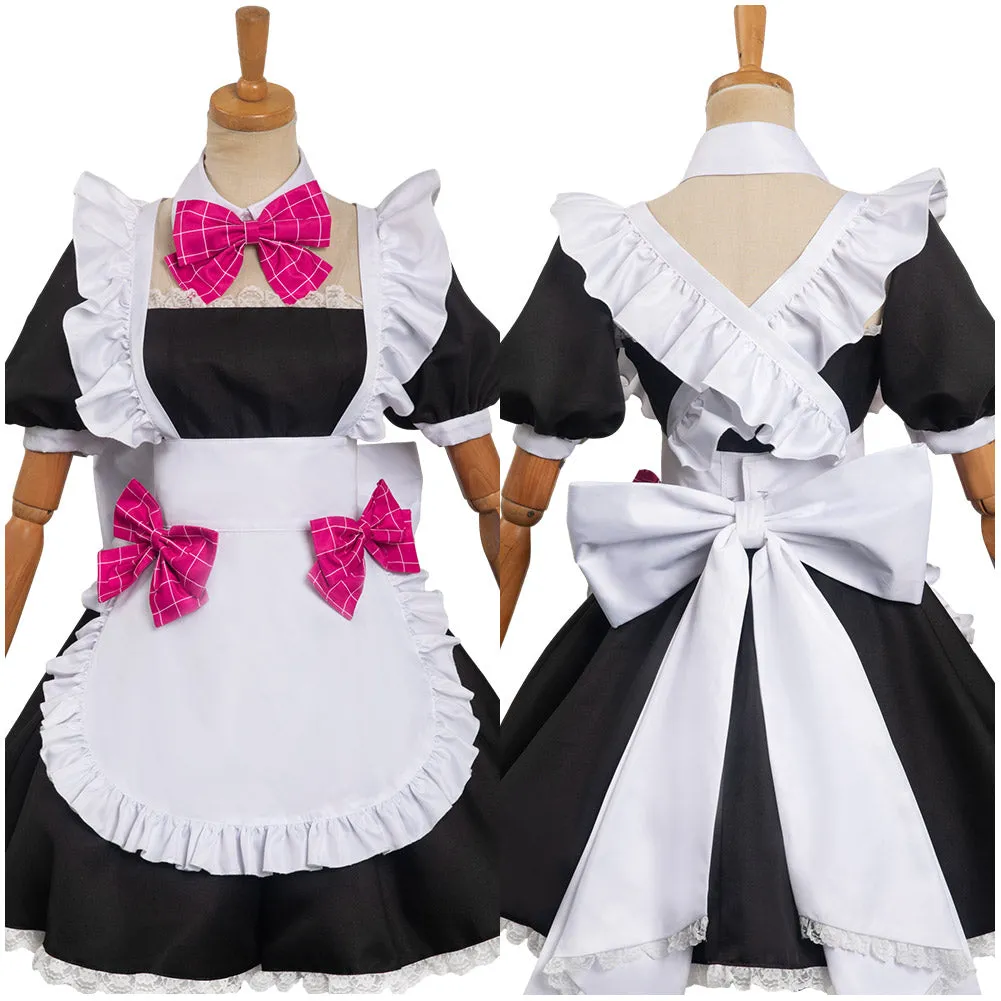 OSHI NO KO Hoshino Ai Women Maid Dress Outfits Halloween Carnival Cosplay Costume