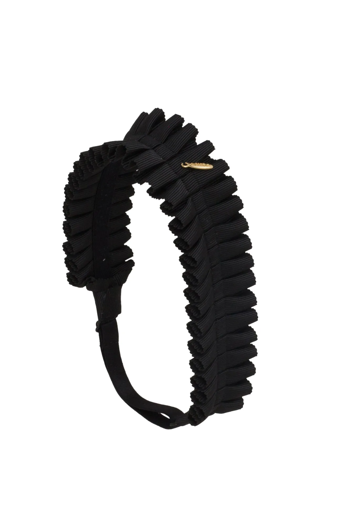 Pleated Palm Wrap - Black