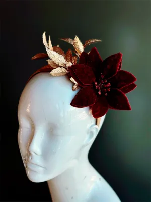 Poinsettia Christmas Headband