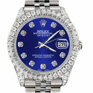 Rolex Datejust  Diamond Bezel/Lugs/Navy Blue  TFJ-142508589