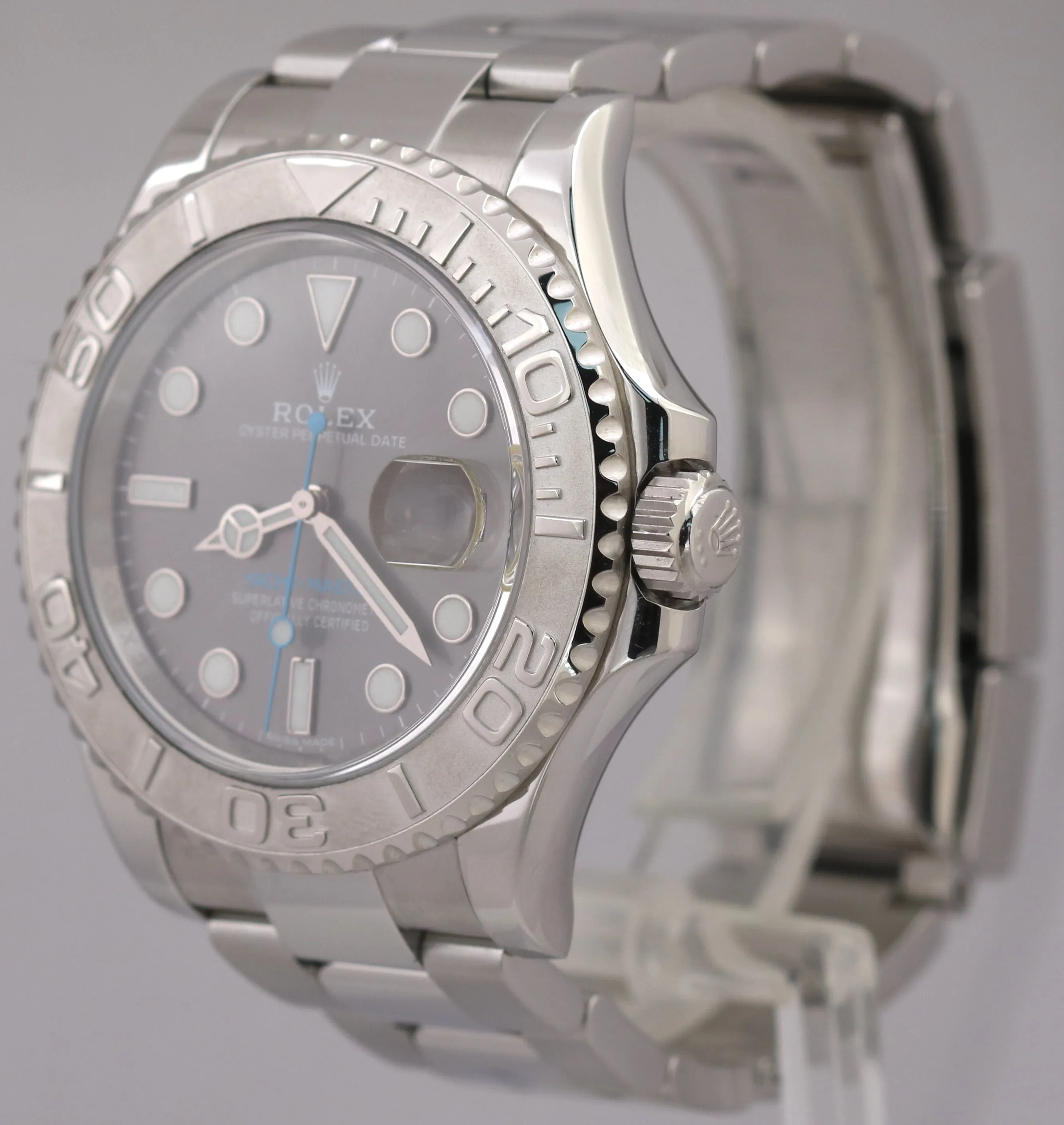 Rolex Yacht-Master Platinum RHODIUM 40mm Stainless Steel Oyster Watch 116622