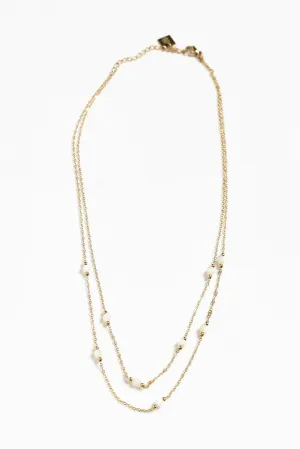 Shira Gold Plated Layered Necklace