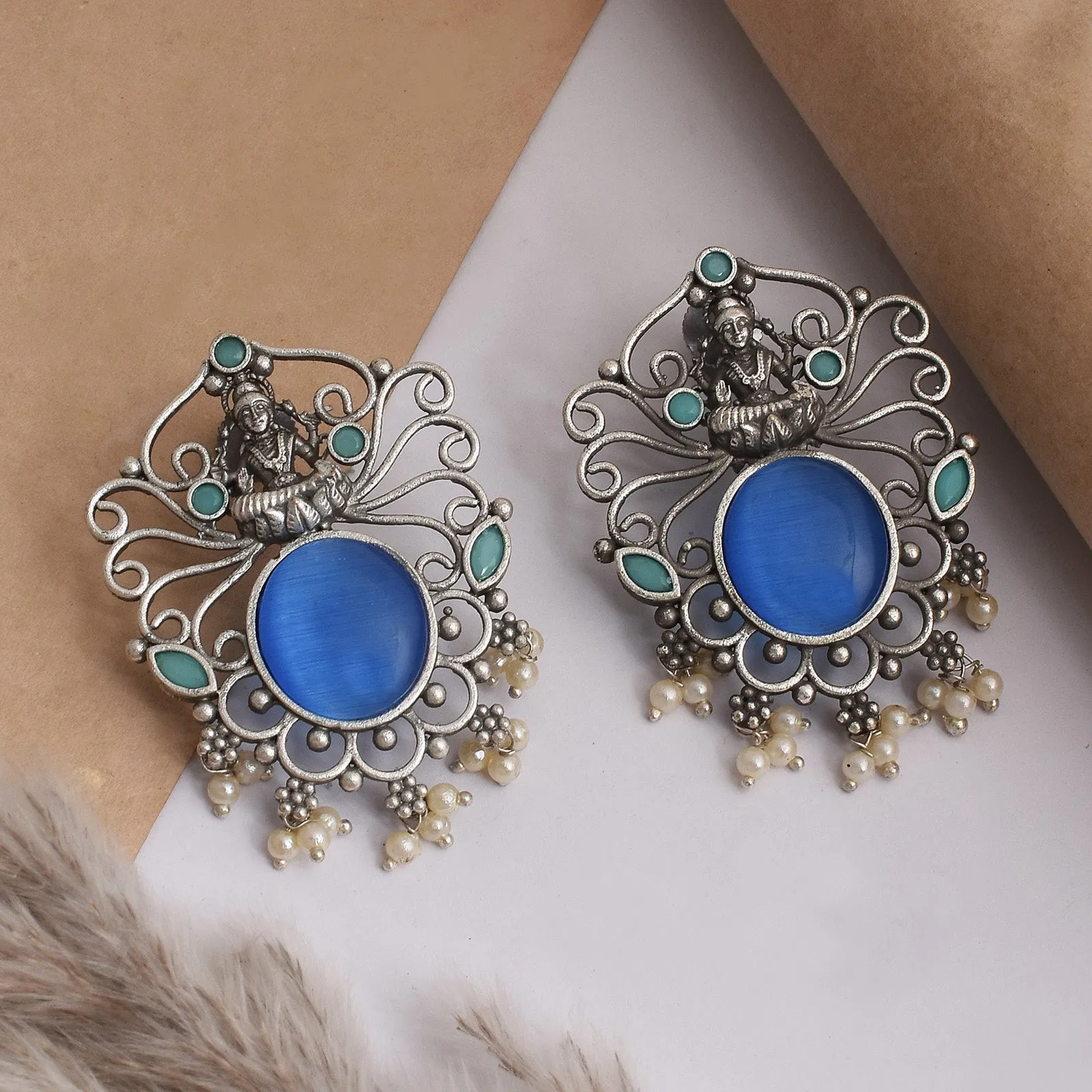 Shubhra Goddess Dangler Earrings