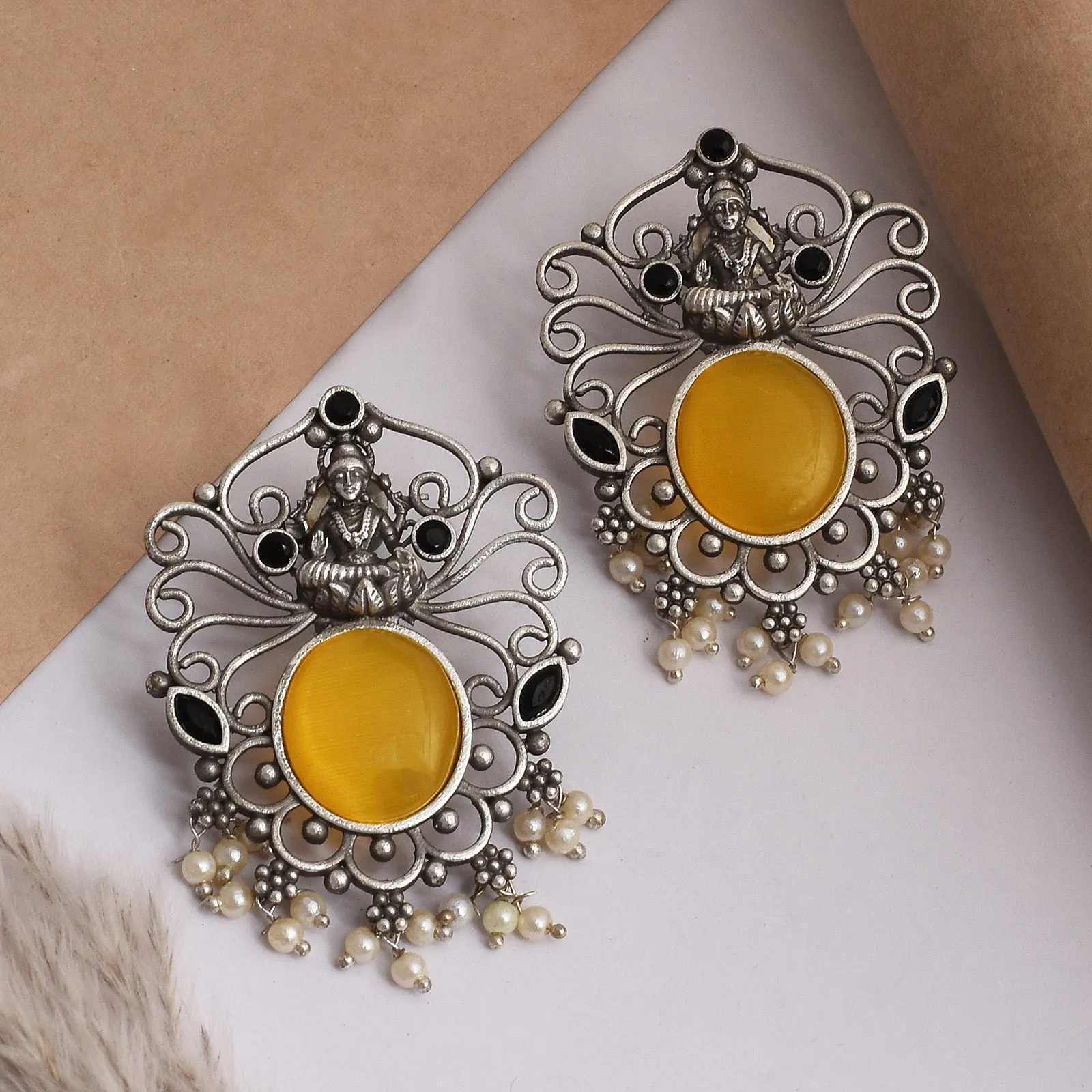 Shubhra Goddess Dangler Earrings