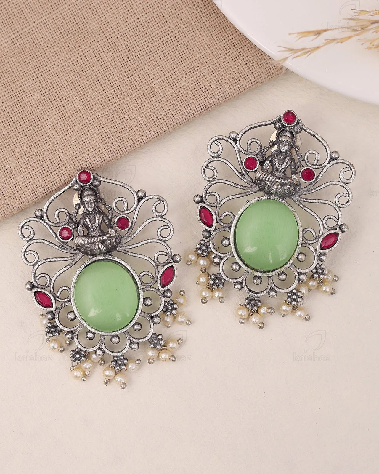 Shubhra Goddess Dangler Earrings