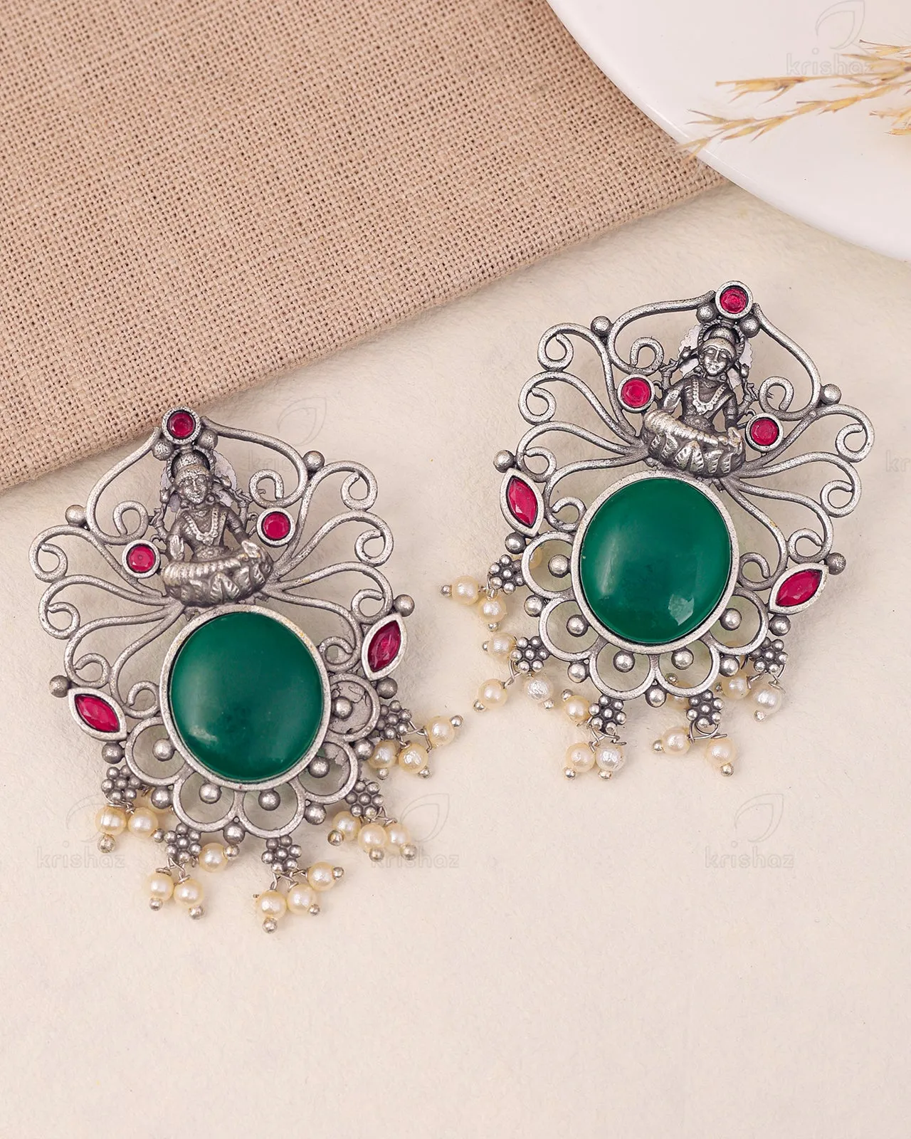 Shubhra Goddess Dangler Earrings