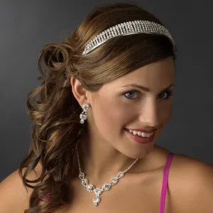 Simple Elegance Crystal Bridal Headband Tiara