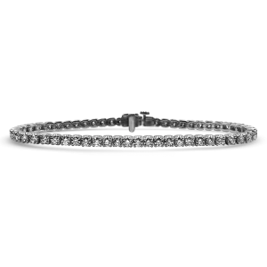 Sincerely, Springer's 14K White Gold Diamond Tennis Bracelet