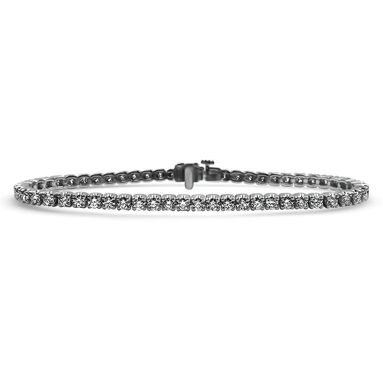 Sincerely, Springer's 14K White Gold Diamond Tennis Bracelet