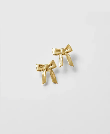 Small Ruby 'Bow' Studs