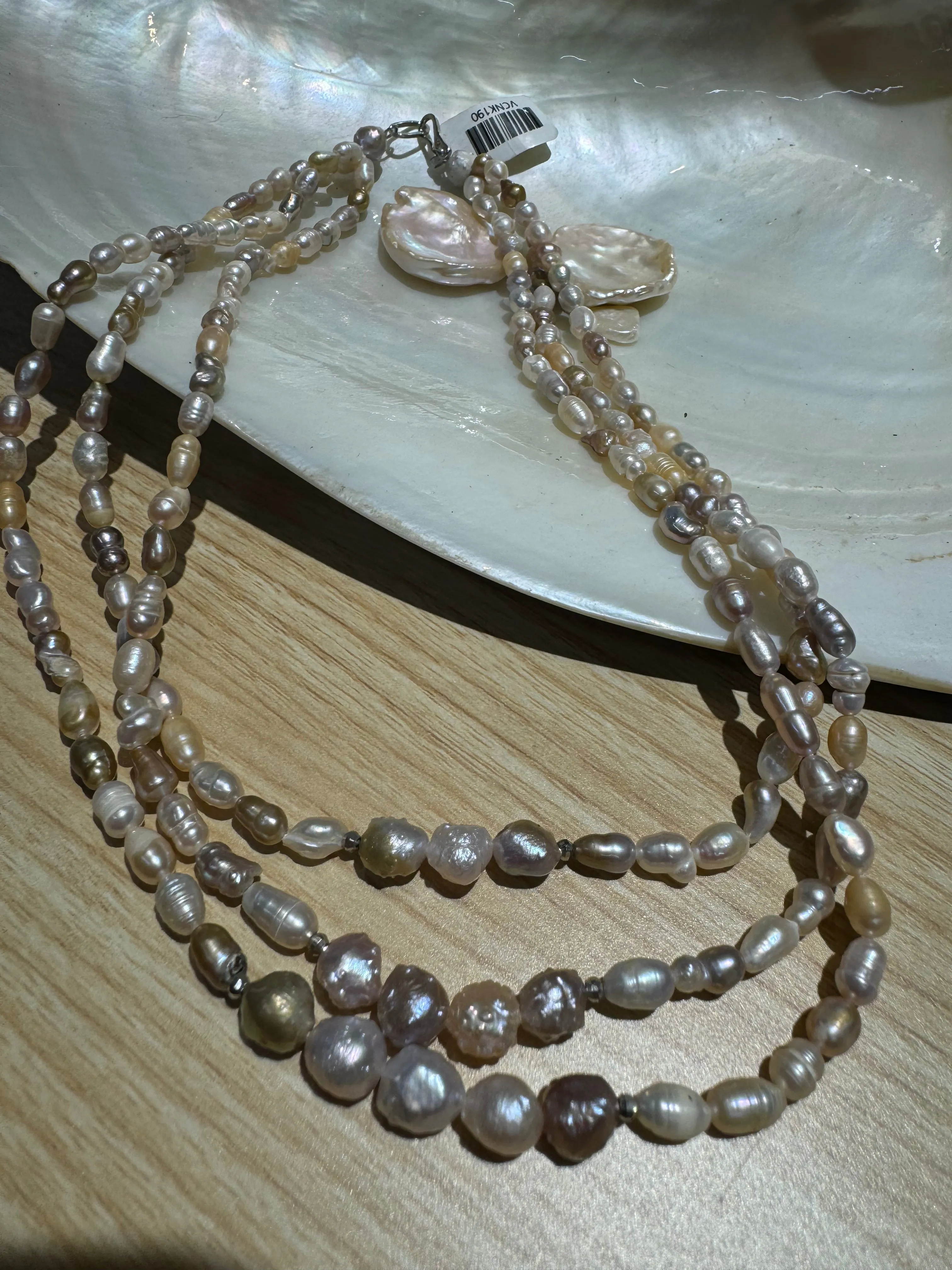 Stunning Triple Strand Freshwater Pearls